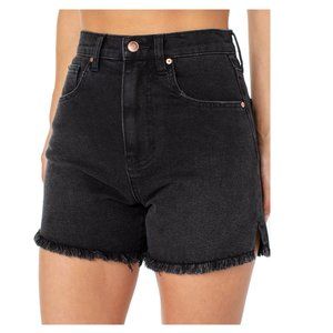 High Rise Frayed Hem Short Celebrity Pink Size 29